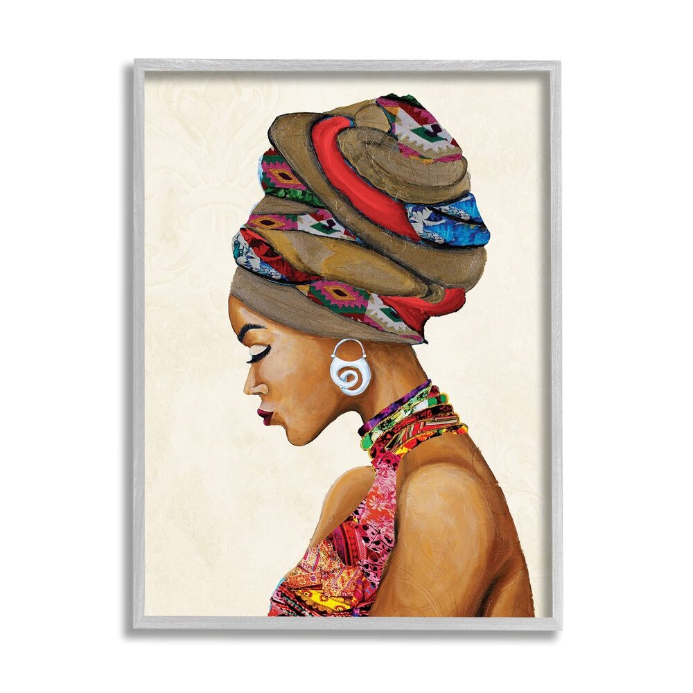 6696 Wearing Traditional African Fashion Headwrap
